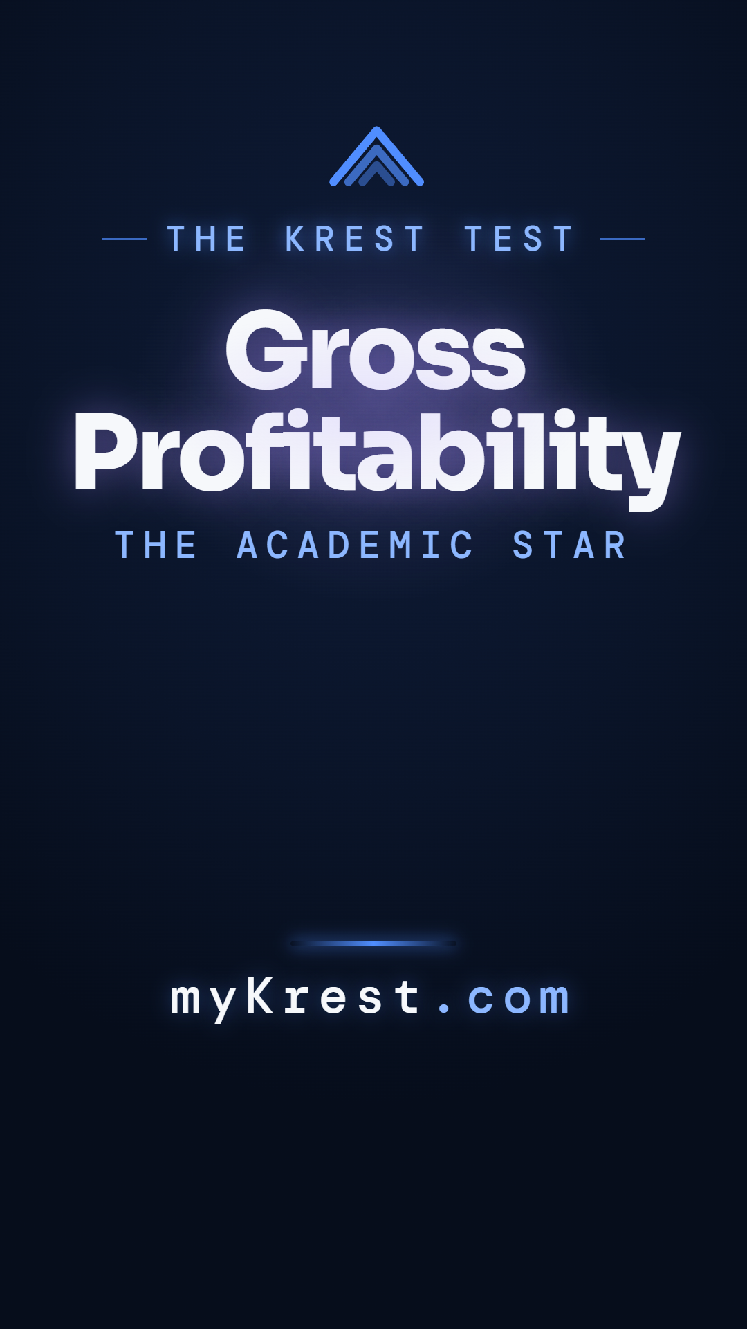 Watch the Gross Profitability analysis in 60s